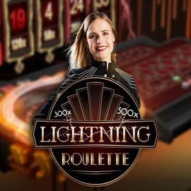 Lightning Roulette slot visual from Evolution available on wildsrobin.it