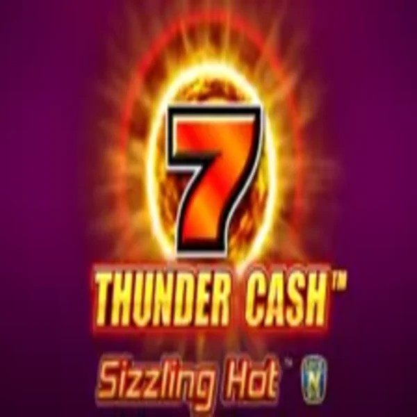Thunder Cash Sizzling Hot slot logo by Novomatic at Wild Robin Casino